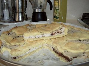 Koláč z křehkého těsta s ricottou a Limoncellem