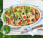Frittata s chřestem, rajčaty a olivami