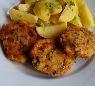 Kuřecí řízky se sýrem a medvědím česnekem