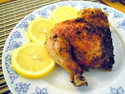 Kuře na soli s citrónem