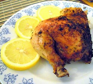 Kuře na soli s citrónem