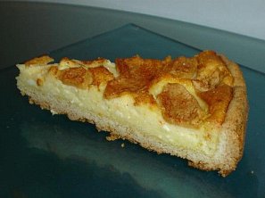 Koláč s tvarohem a jablky Koláč s tvarohem a jablky