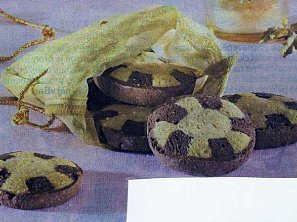 Dvoubarevné perníkové sušenky