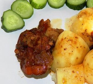 Medová kuřecí stehýnka Medová kuřecí stehýnka
