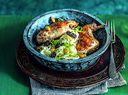 Králík s nudlemi na marocký způsob