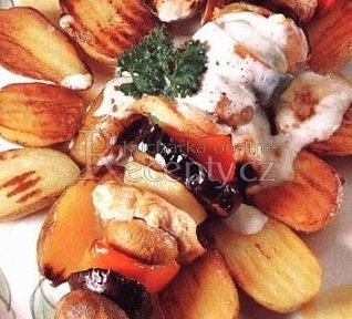 Kuřecí špíz s jogurtem