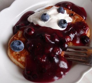 Borůvkové lívanečky