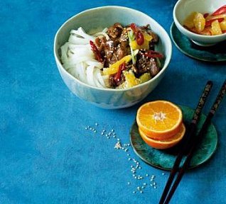 Sladkokyselé restované kuře s mandarinkami