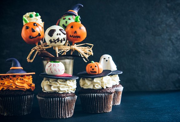 Halloweenské cakepops