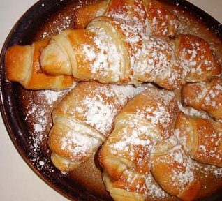 Croissanty s čokoládou