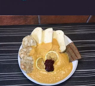 Veganská svíčková s robi plátkem