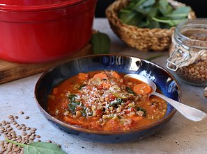 Čočkové minestrone