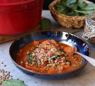 Čočkové minestrone