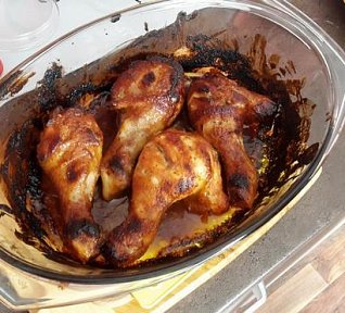 Pečené kuřecí paličky