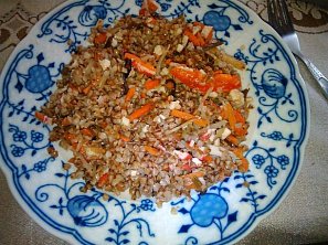 Pohanka s čínskou zeleninou a surimi