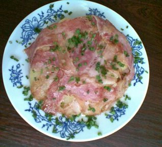 Zapečený bramborovo-ředkvičkový hermelín