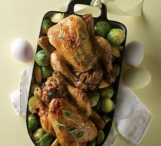 Nadívaná jarní kuřátka