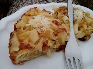 Kapustové těstoviny - zapékané