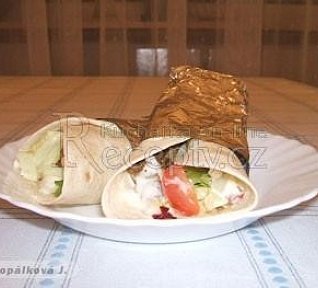 Tortilla plněná mletým masem