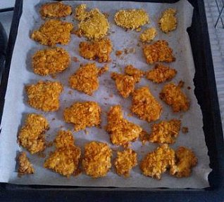 Kuřecí prsa obalované v chipsech