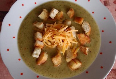 Cuketová (dýňová) polévka se sýrem