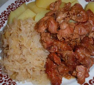 Pečené kuřecí žaludky