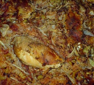 Řecké kuře v peřince