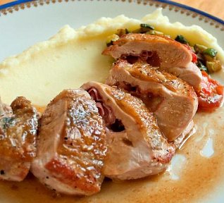 Supreme z perličky plněné mortadellou a mladým pecorinem