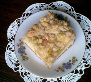 Jablko-rebarborový koláč