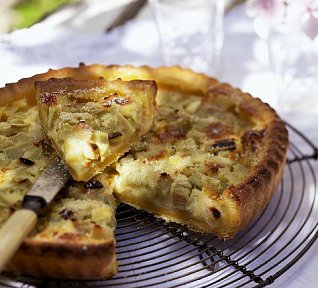 Rebarborový dort - tarte