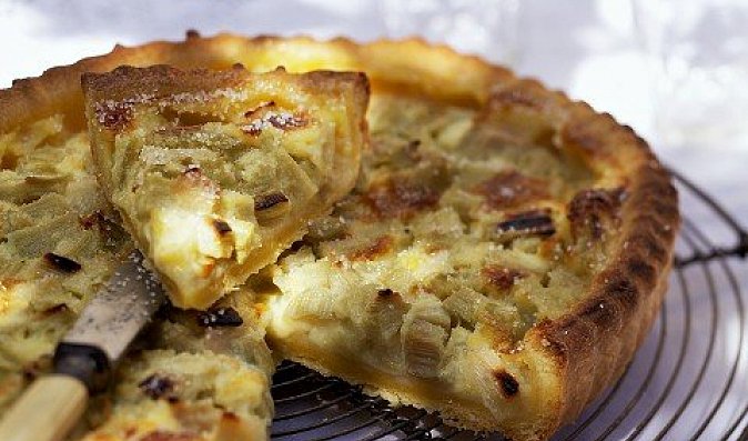 Rebarborový dort - tarte