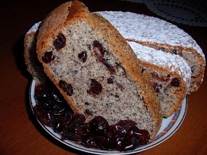 Makovník s brusinkami