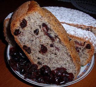 Makovník s brusinkami