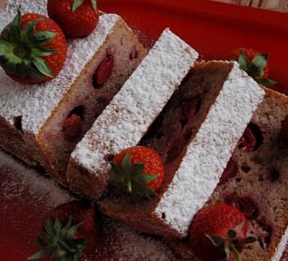 Jahodový chlebíček