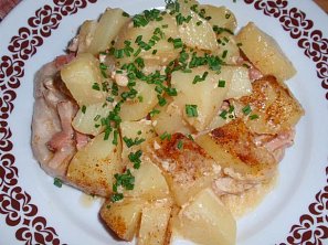 Česnekové řízky na smetaně