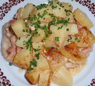 Česnekové řízky na smetaně