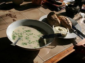 Krémová žampionová polévka