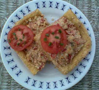 Bramborový koláč se sýrovou drobenkou