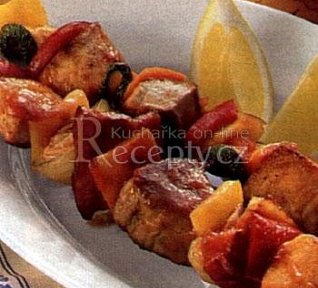 Kuřecí zeleninový špíz