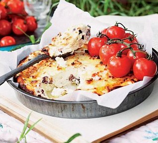 Zapečená ricotta s olivami