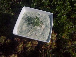 Hermelínová pomazánka s koprem