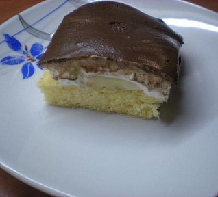 Banánovo - čokoládové řezy