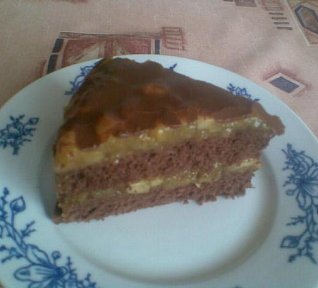 Čokoládový dort z jablek