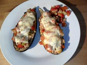 Zapečený lilek s tuňákem