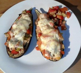 Zapečený lilek s tuňákem