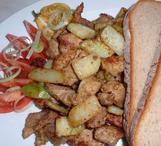 Masové nudličky s kedlubnou