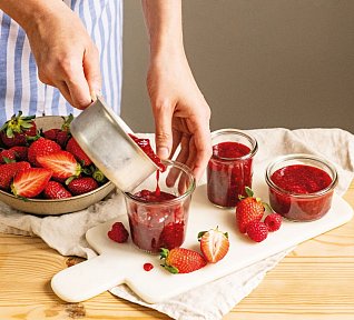 Jahodovo-malinová zavařenina