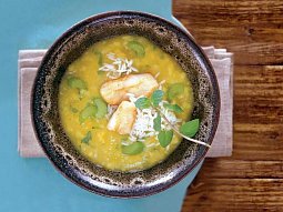 Celerová polévka s rybou
