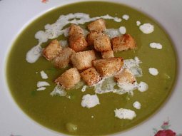 Hrášková polévka - smetanová