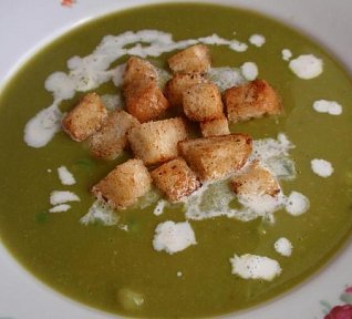 Hrášková polévka - smetanová